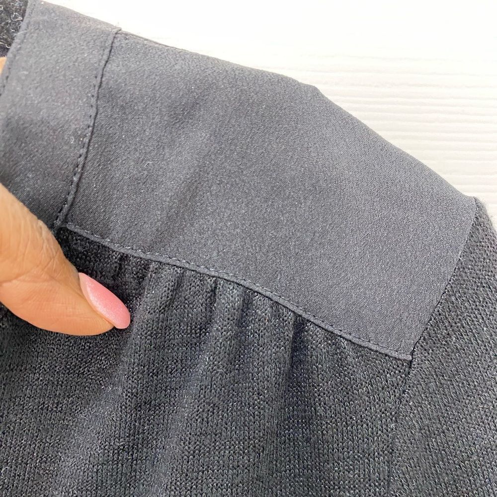 41 Hawthorn long sleeve black v neck top, size large - Picture 14 of 16